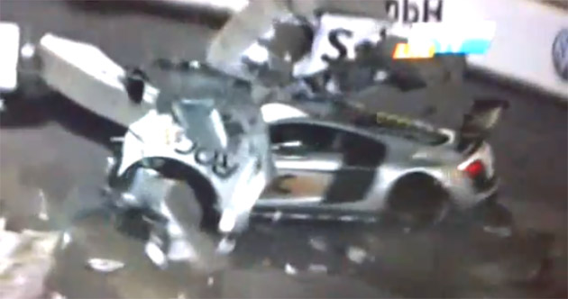37c5c08a10mpionsjpg Video Kovalainen slides out of control Audi R8 GT at 