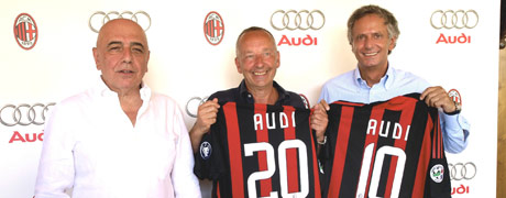 Audi sponsors A.C Milan football club