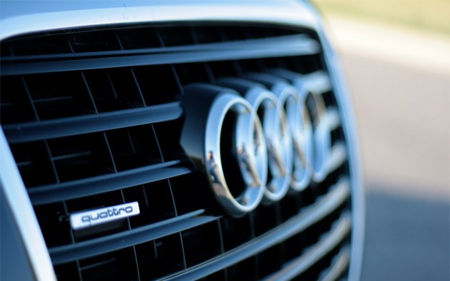 Audi grille and logo