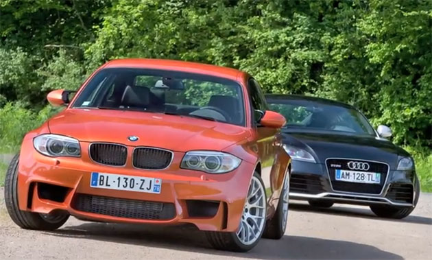 BMW 1 Series M Coupe and Audi TT RS