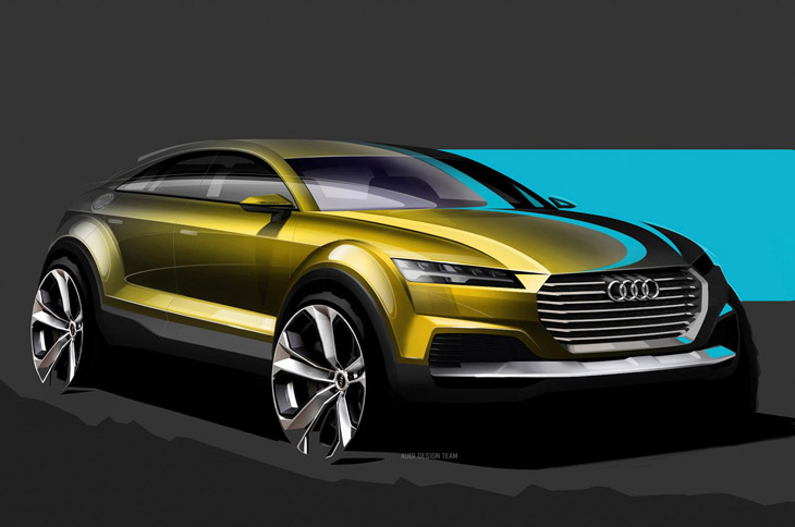 Audi Q4 concept design sketch 01