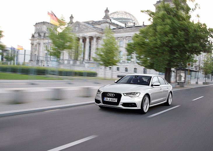 Audi A6 ultra Front Angle