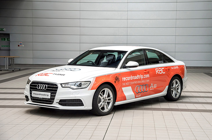 2015 Audi A6 TDI Ultra Guinness World Records Front Angle
