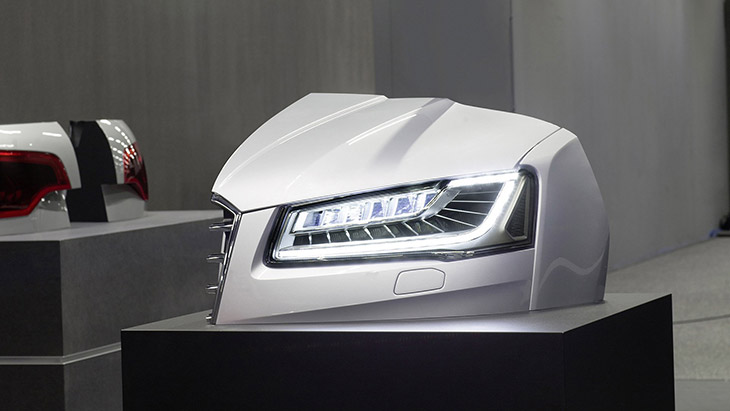 Audi A8 Technology model-Matrix Laser headlight 2015