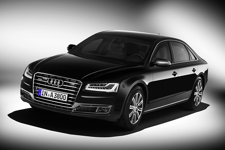 2016 Audi A8 L Security Front Angle